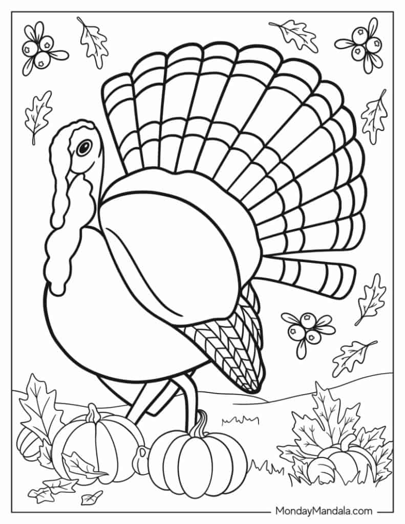 67 Thanksgiving Coloring Pages Free PDF Printables 