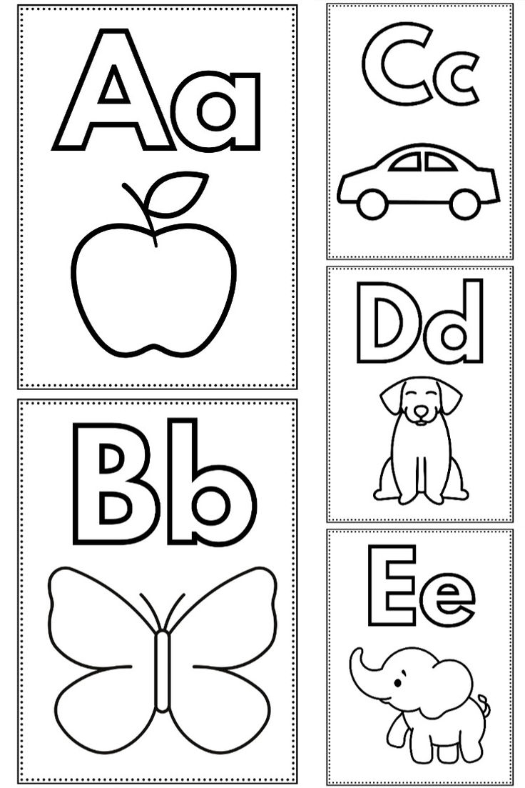 printable alphabet coloring pages