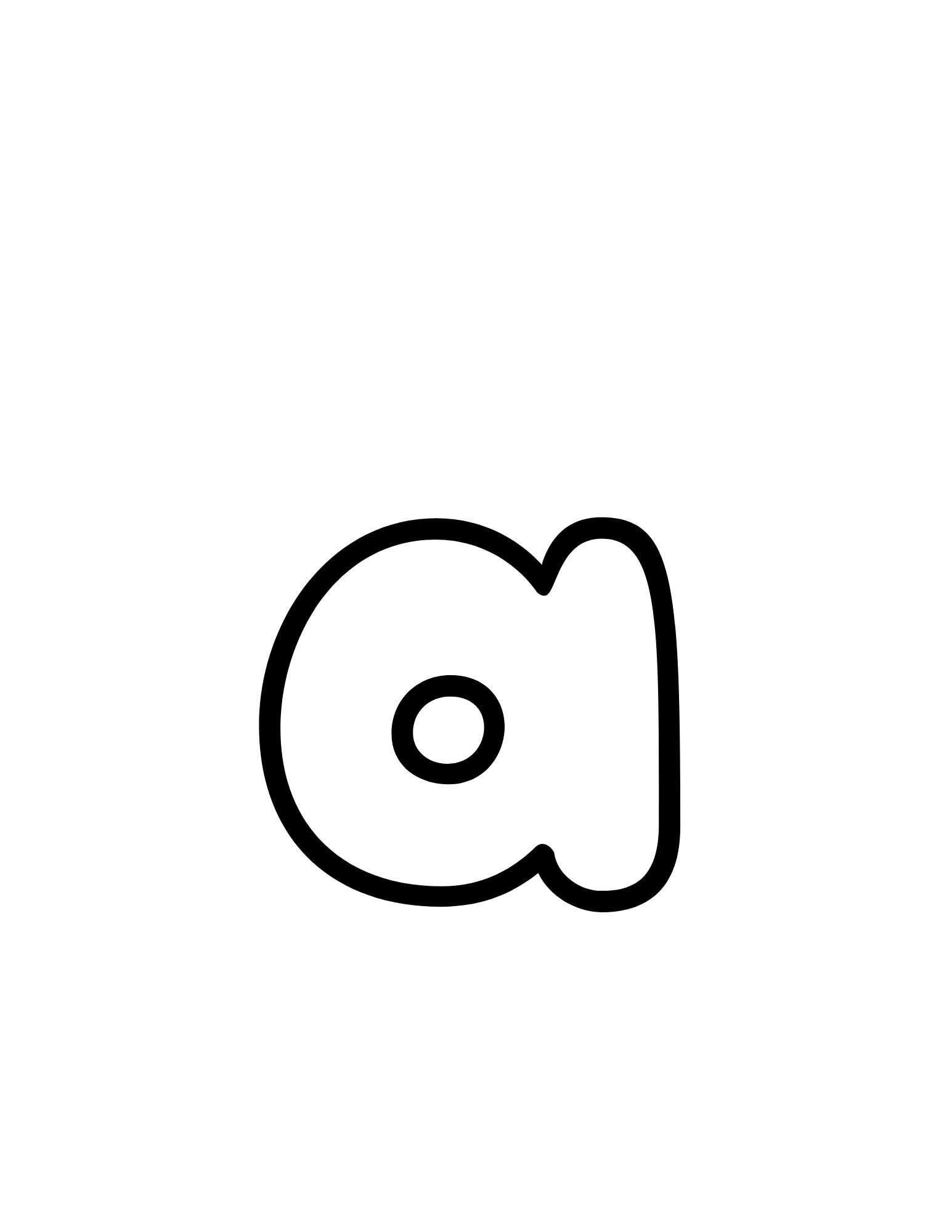 ABC Rounded Edges Lowercase Letters PDF 27 Pages A Letter Per Page And One Page With All Letters ABC Bubble Letters Homeschool preschool Etsy