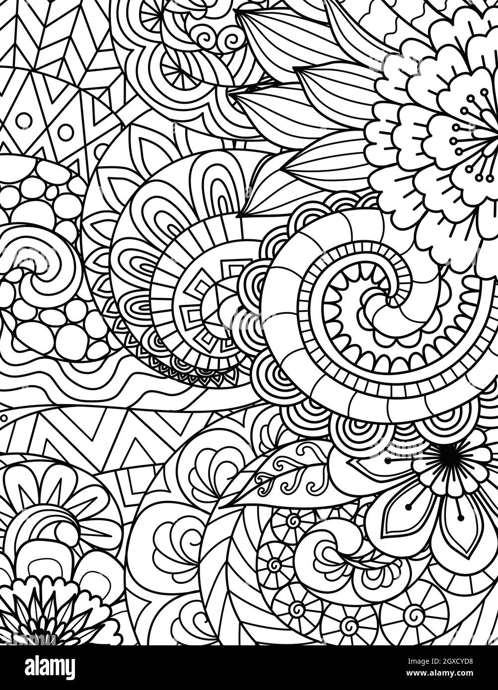 abstract art coloring pages