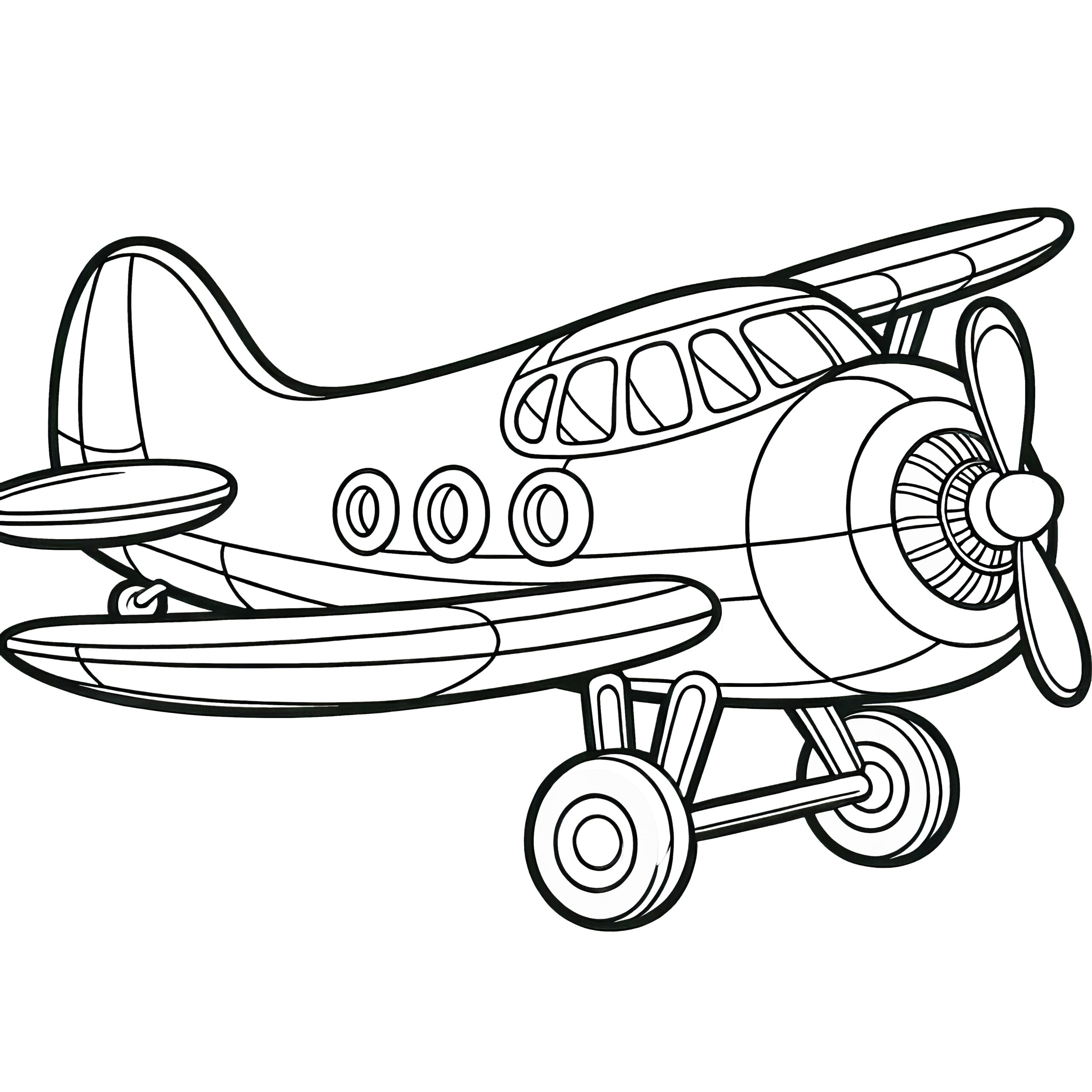 Airplane Glides Through The Sky Coloring Page For Free Airplane Glides Through The Sky Coloring Page For Free