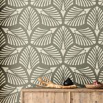 Amazon STENCILOGY Danube 23 X 38 XL Wall Stencil Palm Leaf Large Allover Wall Stencils For Painting Large Floral Wall Stencil Tools Home Improvement