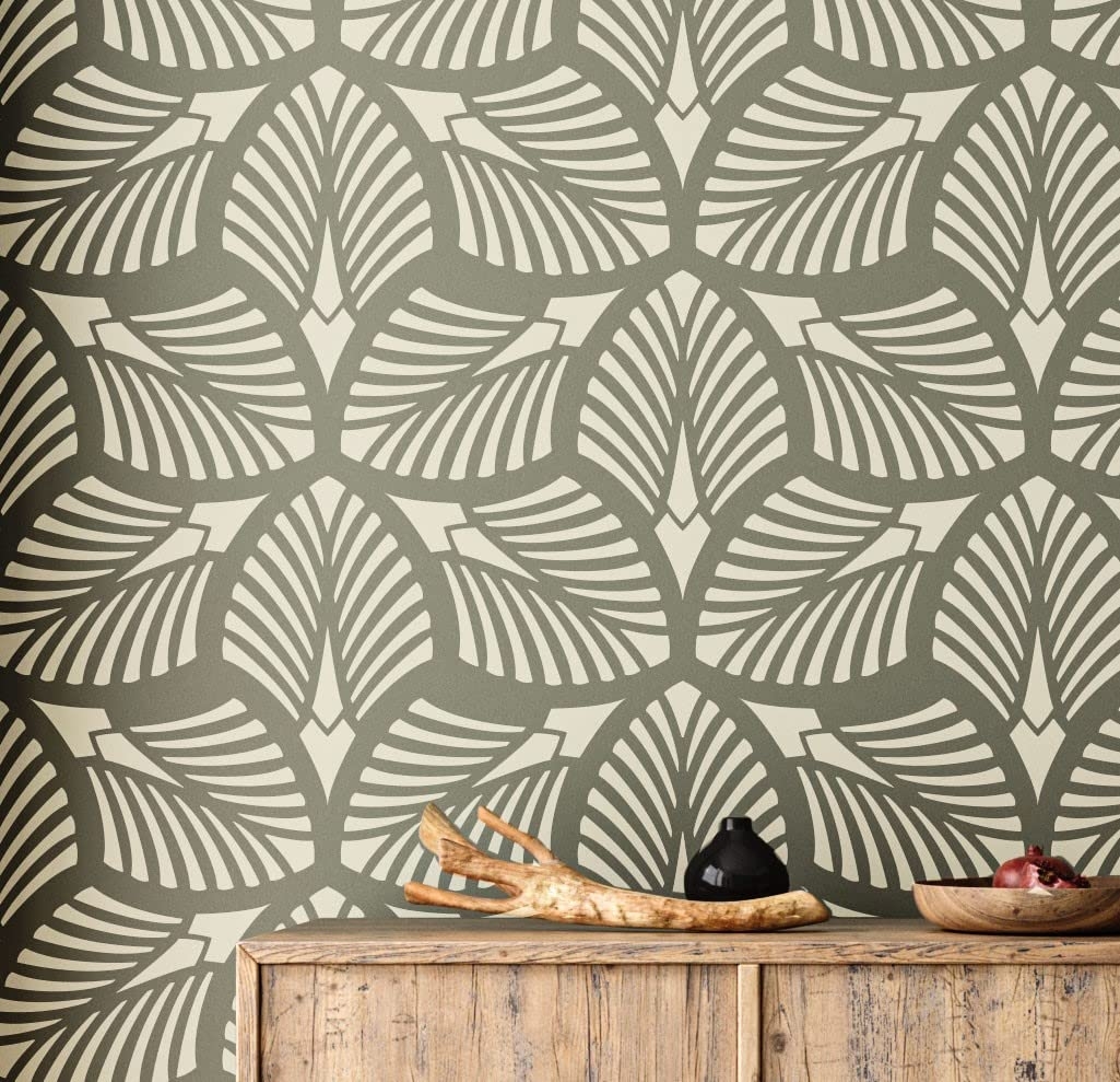 Amazon STENCILOGY Danube 23 X 38 XL Wall Stencil Palm Leaf Large Allover Wall Stencils For Painting Large Floral Wall Stencil Tools Home Improvement Amazon STENCILOGY Danube 23 X 38 XL Wall Stencil Palm Leaf Large Allover Wall Stencils For Painting Large Floral Wall Stencil Tools Home Improvement