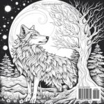 Amazon Wolves Of The Aurora A Fantasy Coloring Book About Wolves 9798870310640 Star Grunge Factory Books