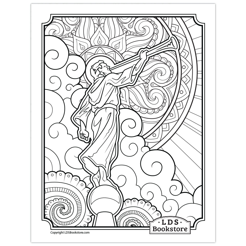 Angel Moroni Coloring Page Printable