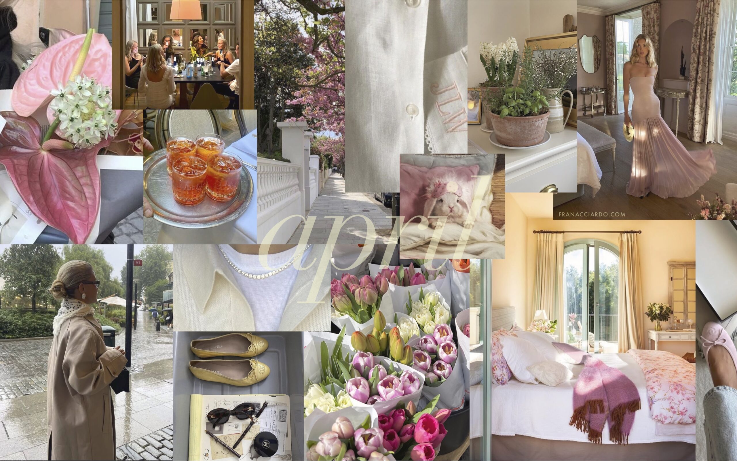 April 2025 Moodboard Desktop IPhone Wallpapers 