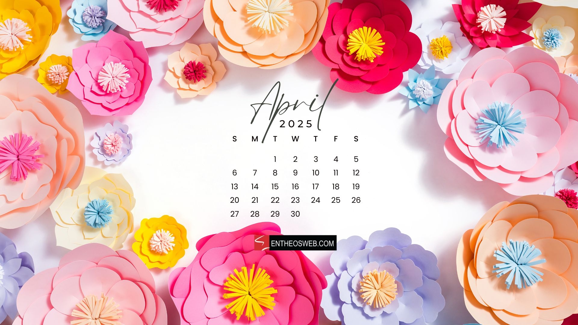 April Calendar Desktop Wallpaper Backgrounds EntheosWeb