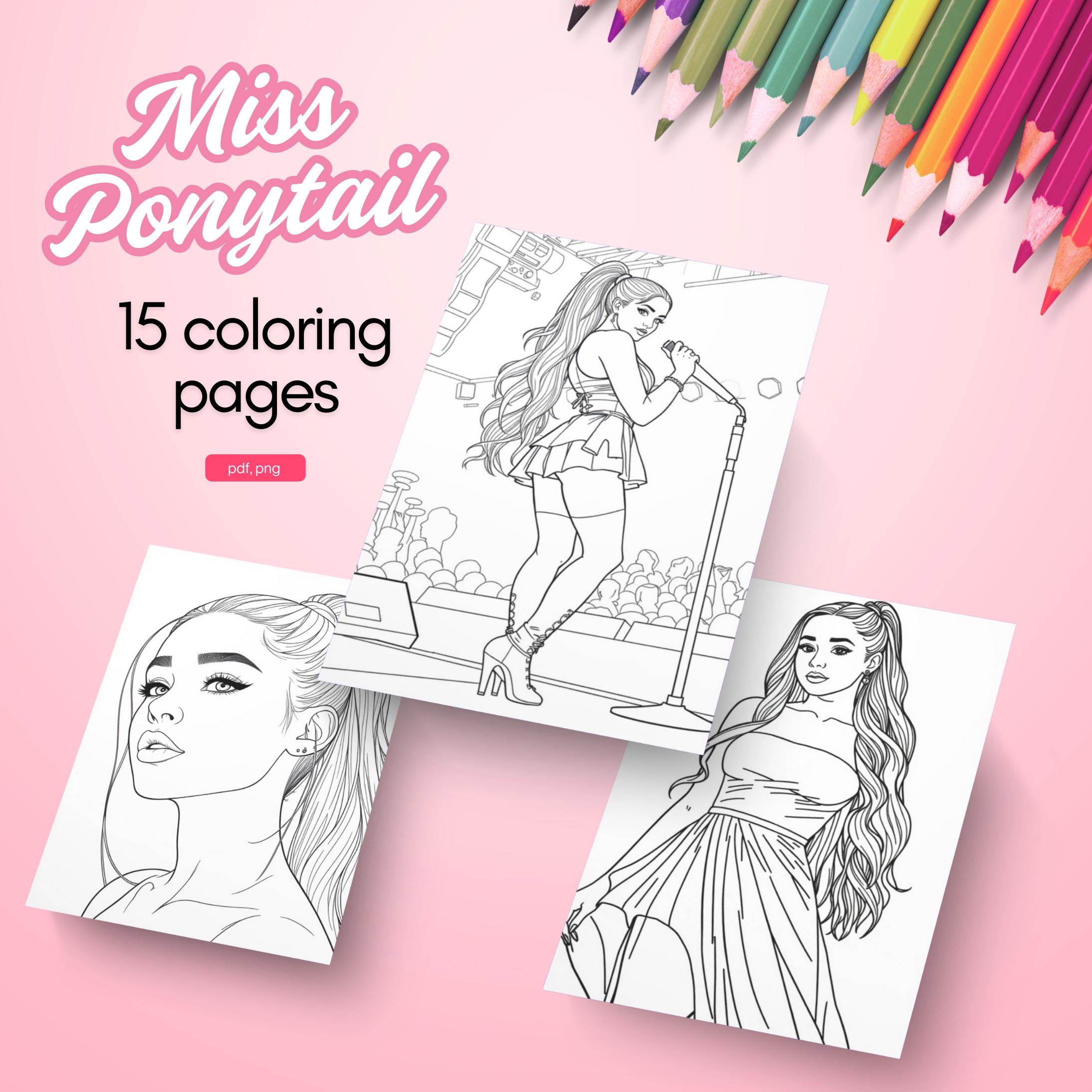 ariana grande coloring pages