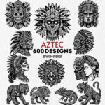Aztec Tattoo Etsy