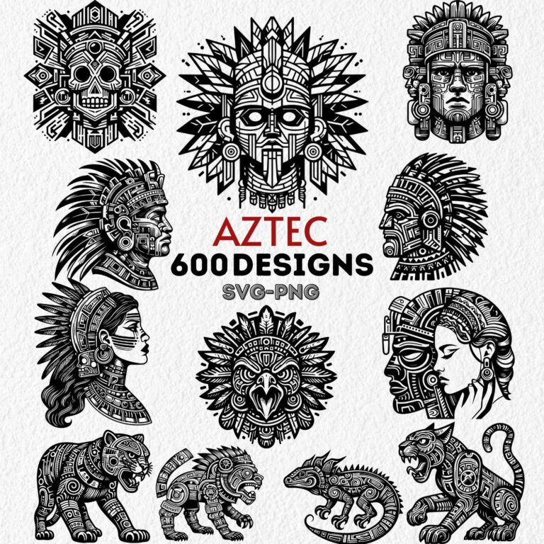 Aztec Tattoo Etsy