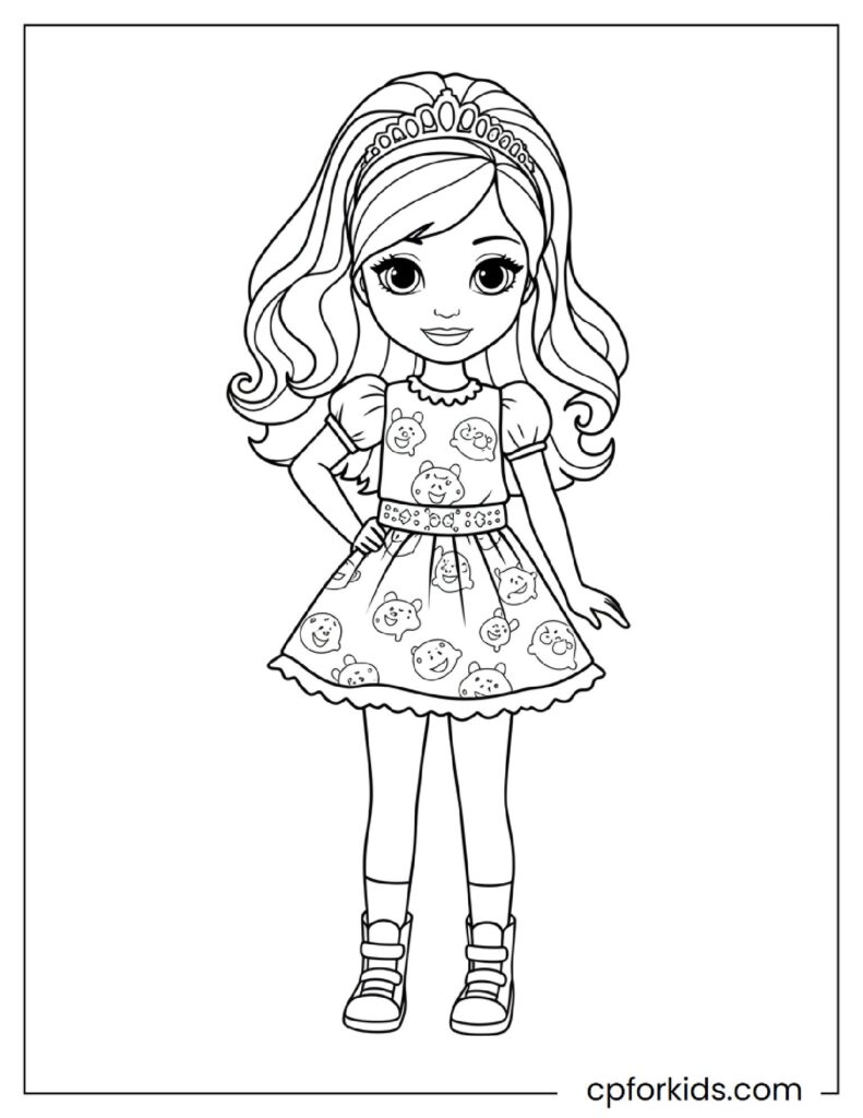 Barbie Coloring Pages For Kids 30 Free Printable PDF 
