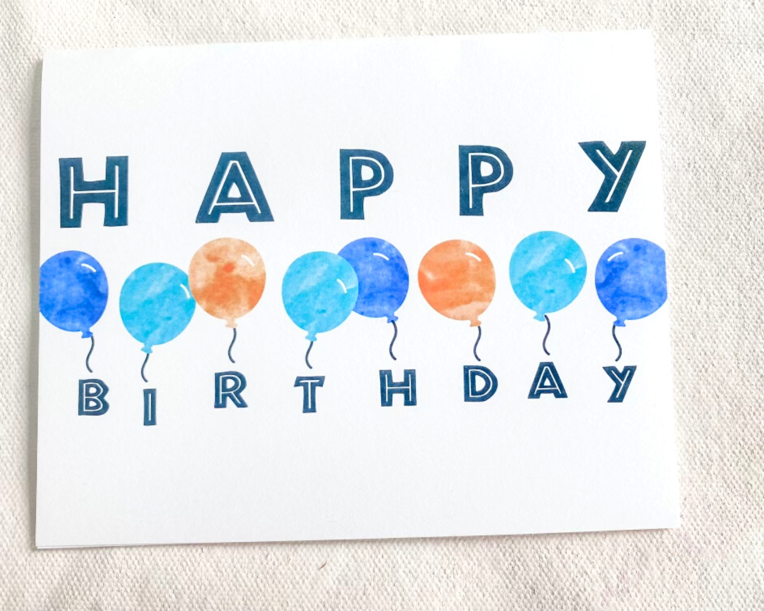Block Letters Happy Birthday With Balloons Card Paper By Janey Block Letters Happy Birthday With Balloons Card Paper By Janey