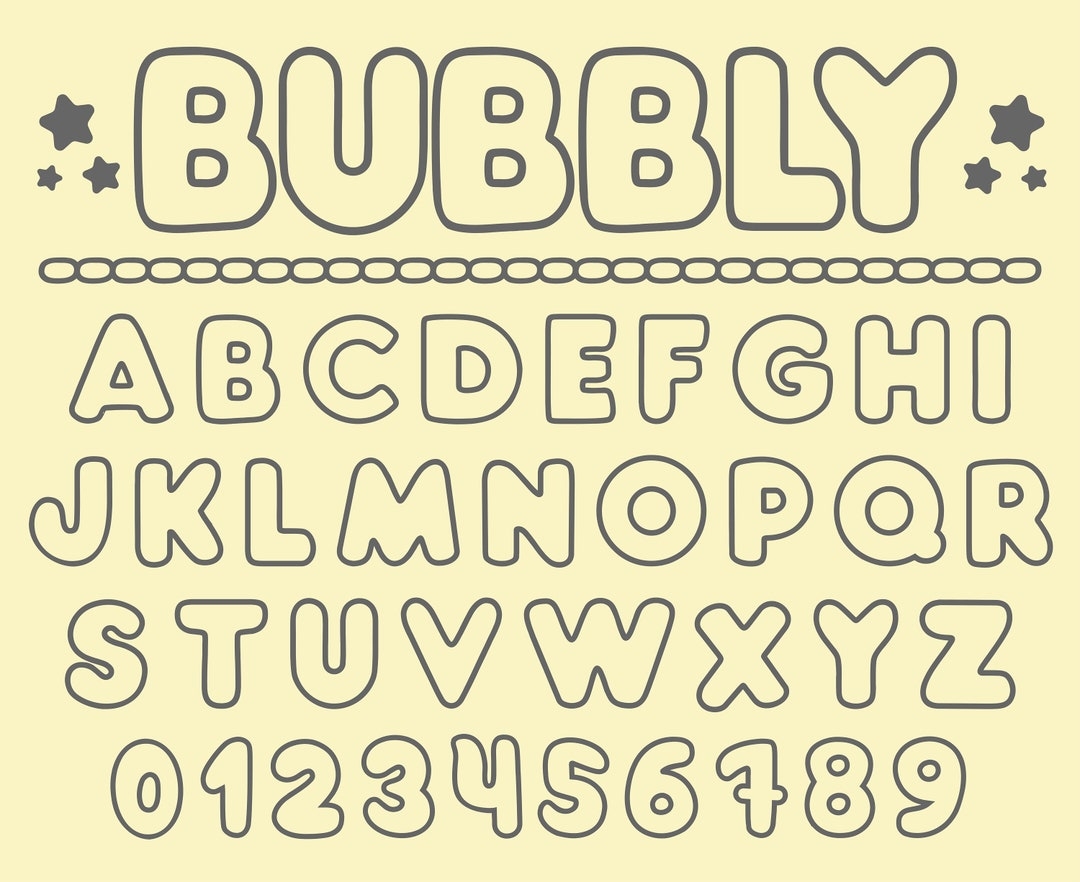 Bubbly Font Bubble Letters Font Bubble Font Svg Ttf Layered For Cricut Cute Bubble Letters Bubble Alphabet Writting Font 70s Bubble Font Etsy Hong Kong