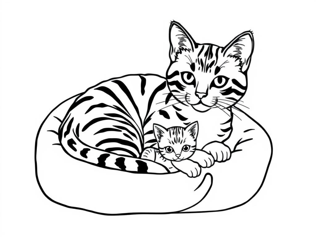 cat coloring sheets printable