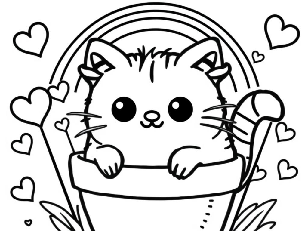 cat coloring pages printable