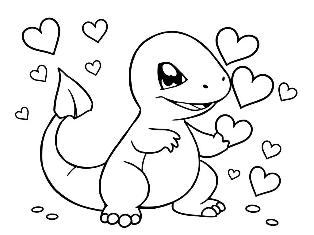 Charmander Coloring Page Free Printable Coloring Page