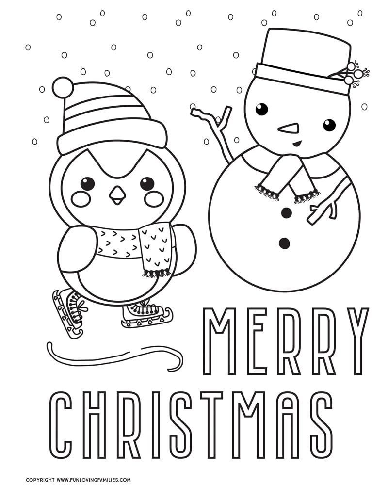 coloring pages of christmas