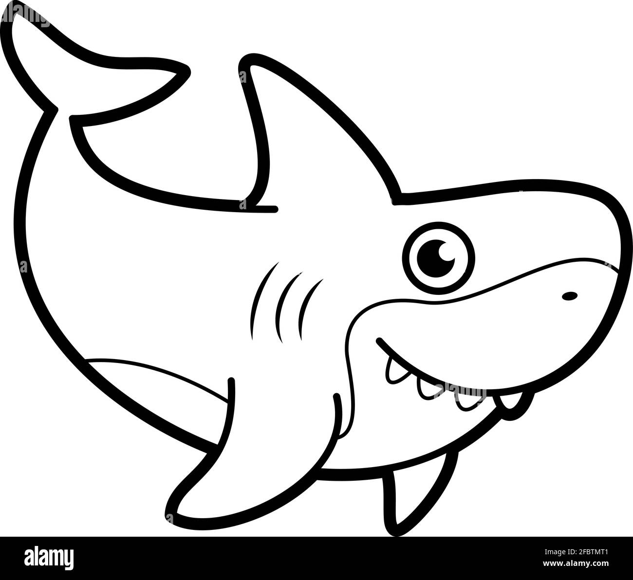 shark coloring book pages