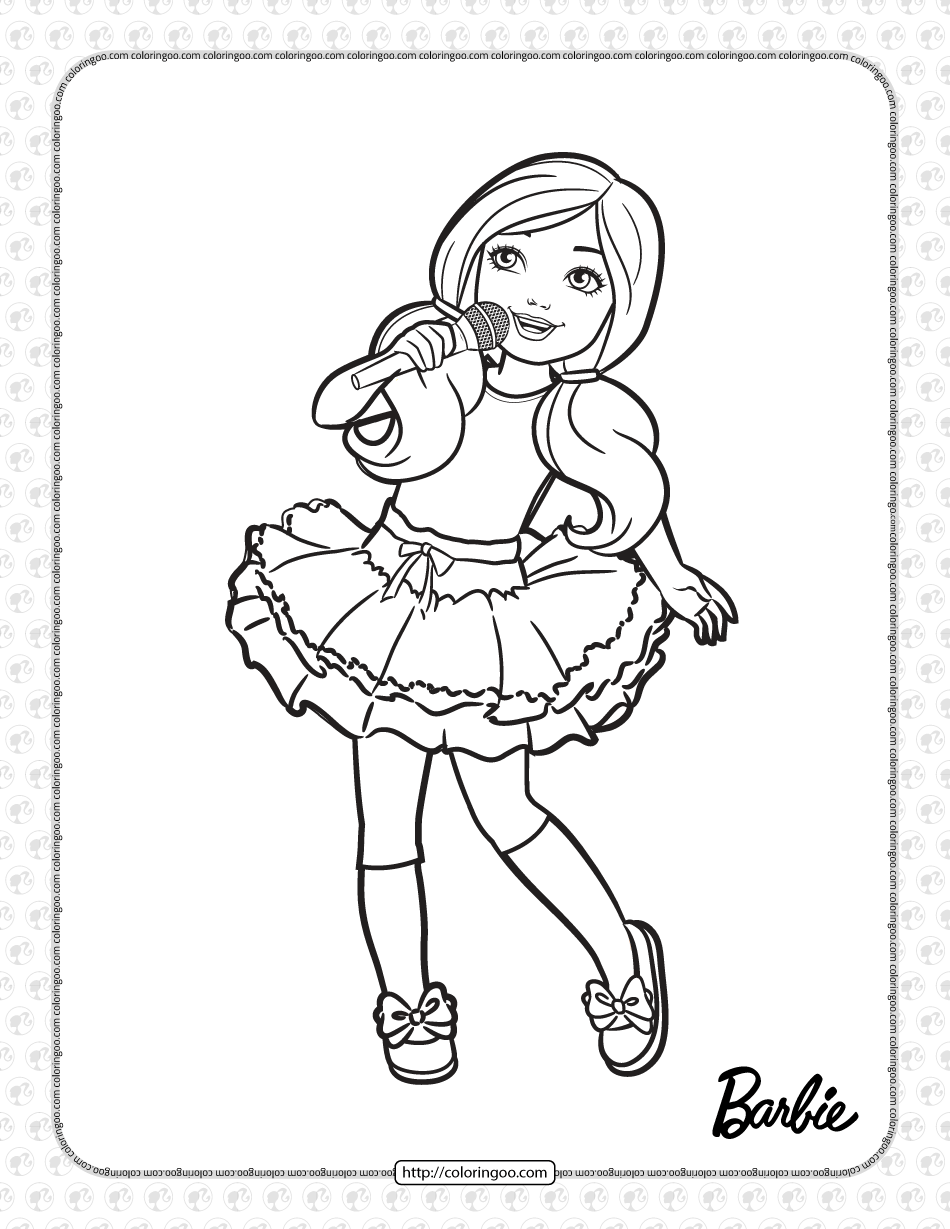 barbie chelsea printable coloring pages