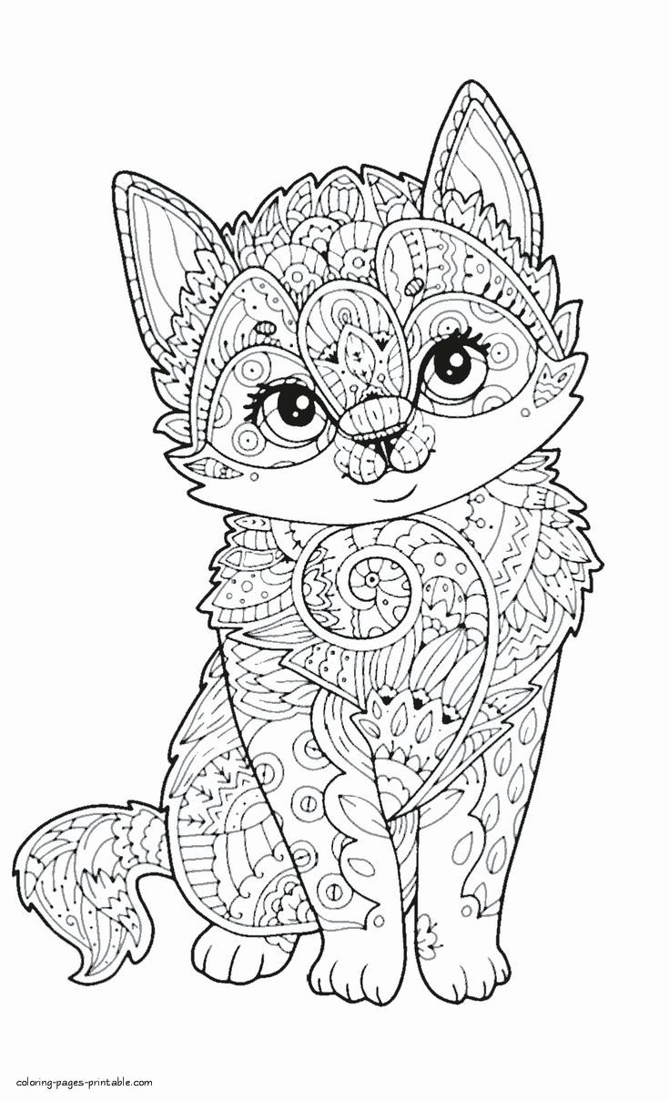 Cute Animal Coloring Page