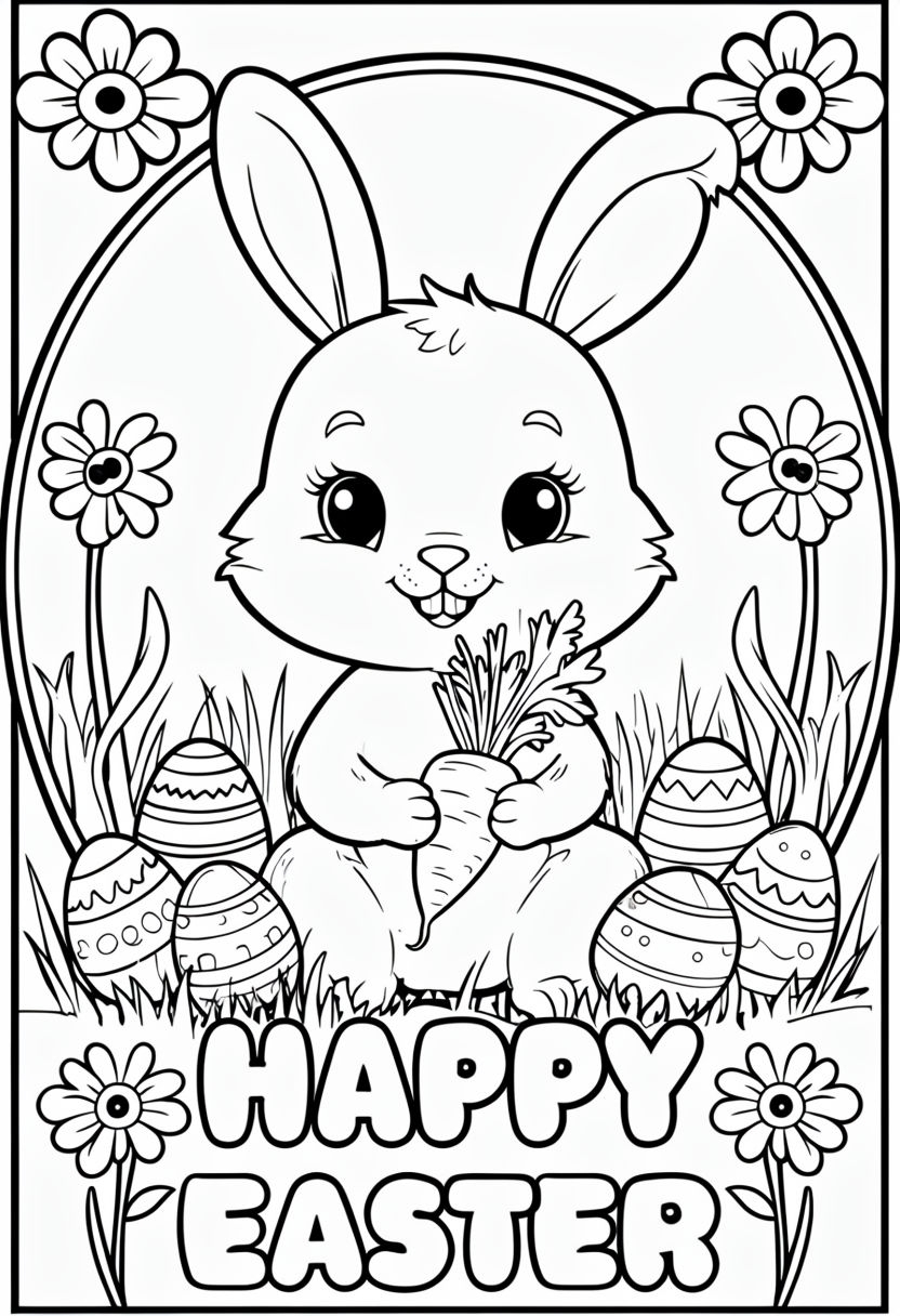 easter egg coloring pages
