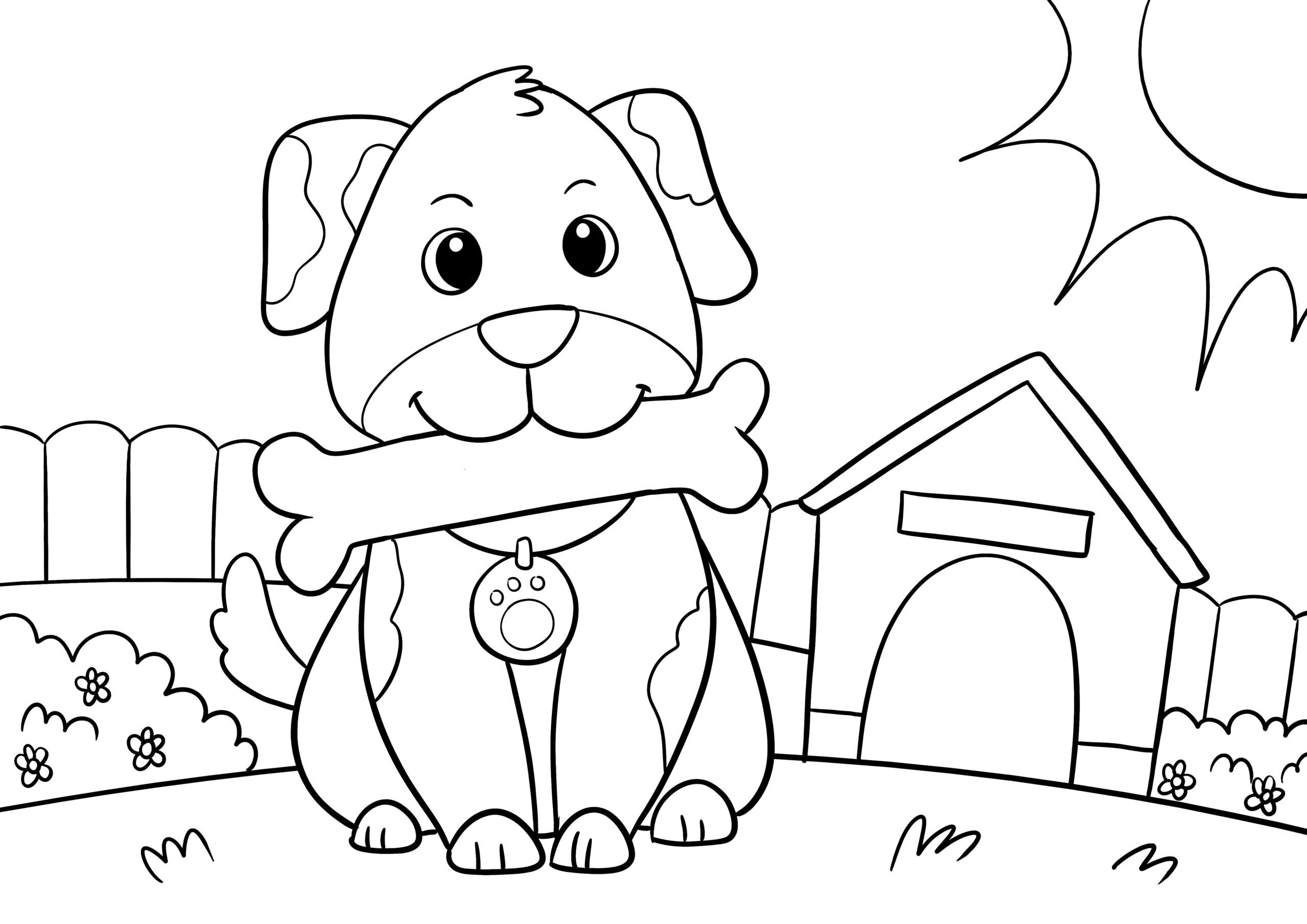 dog coloring pages printable