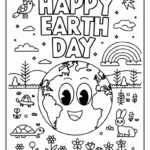 Cute Earth Day Coloring Pages 15 Free Printable PDF Pages Easy Coloring Pages For Kids
