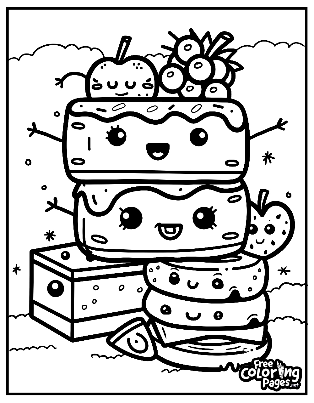 Cute Food Coloring Pages Free Coloring Pages Cute Food Coloring Pages Free Coloring Pages