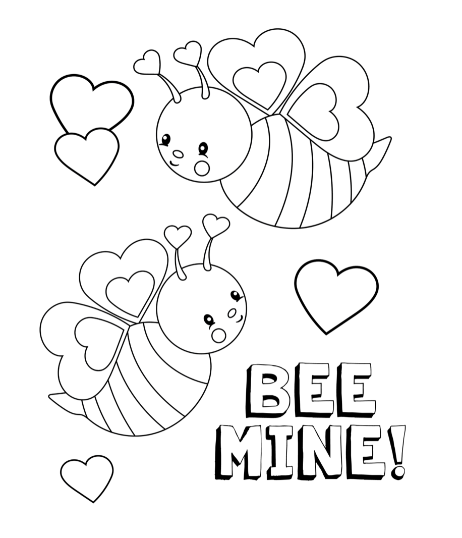 valentine's day coloring sheets