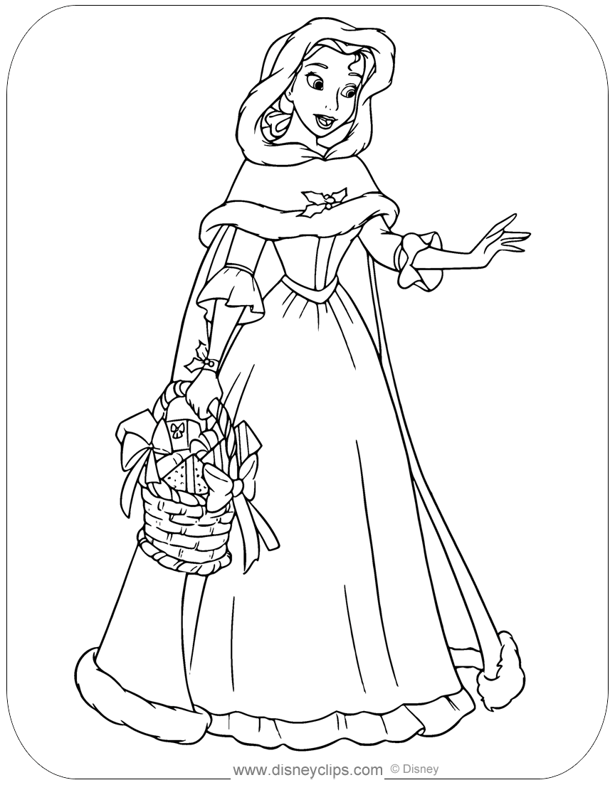 coloring pages disney belle coloring pages disney belle