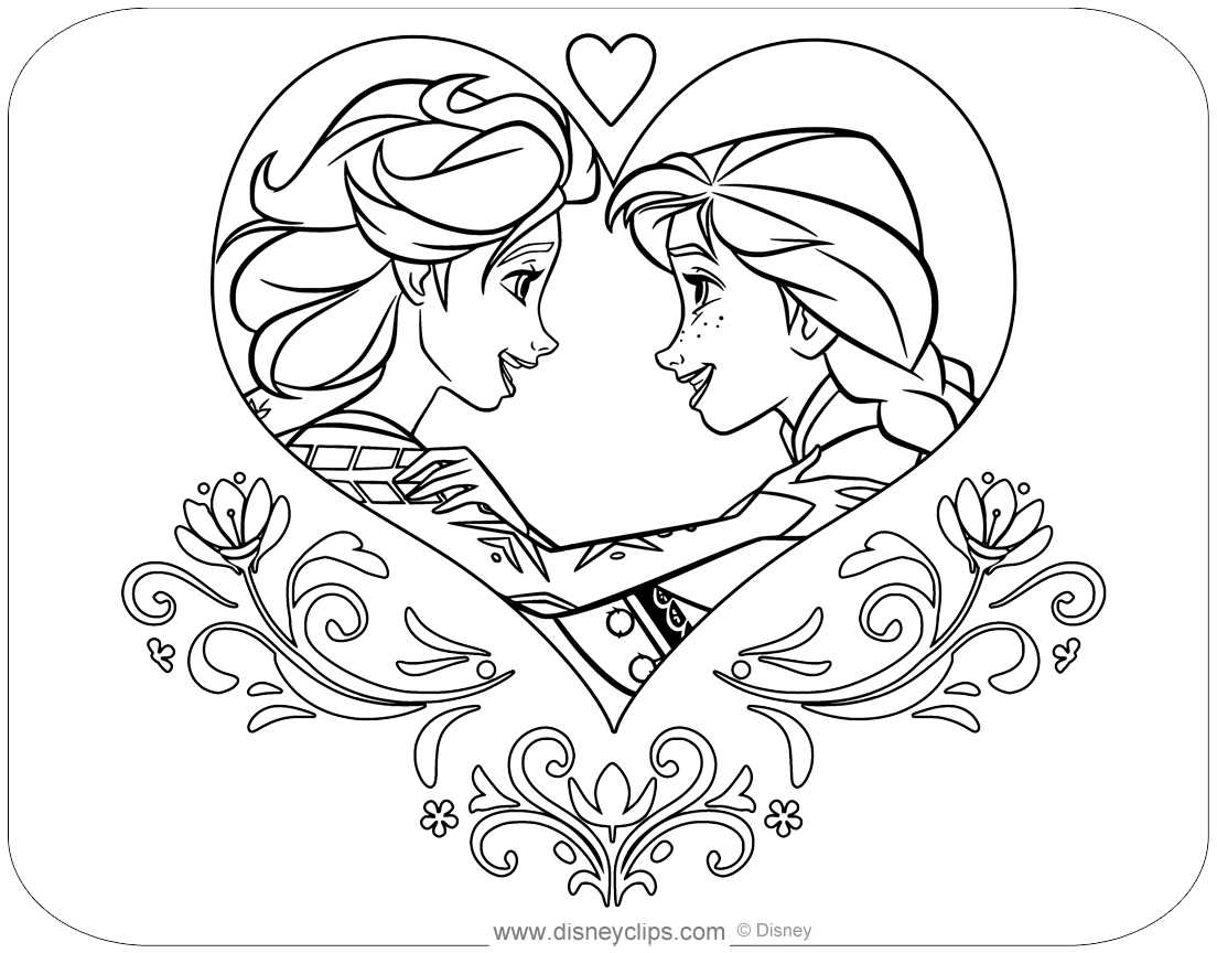 Disney s Frozen Coloring Pages 2 Disneyclips