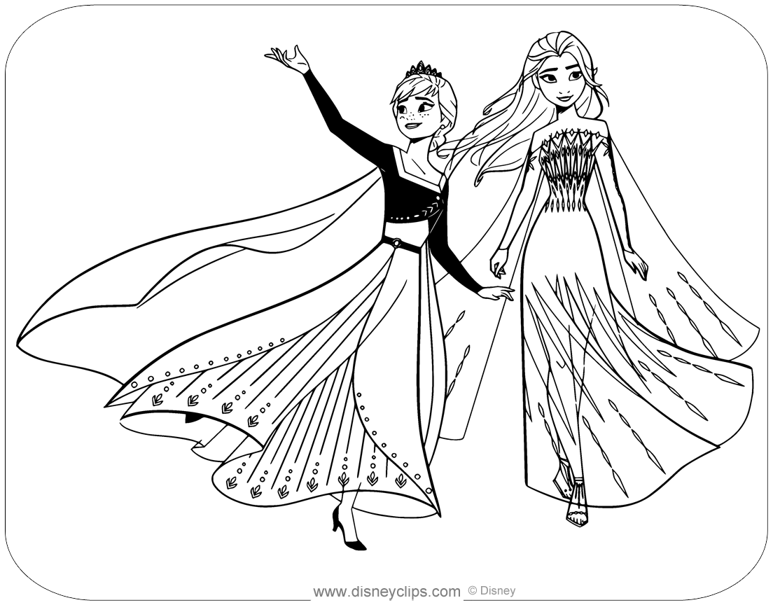 frozen 2 coloring pages