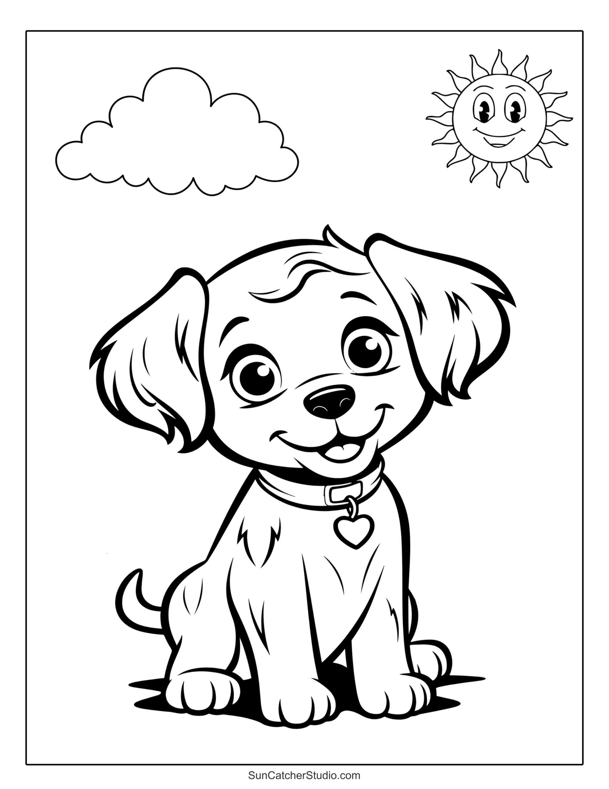 doggy pictures to color doggy pictures to color