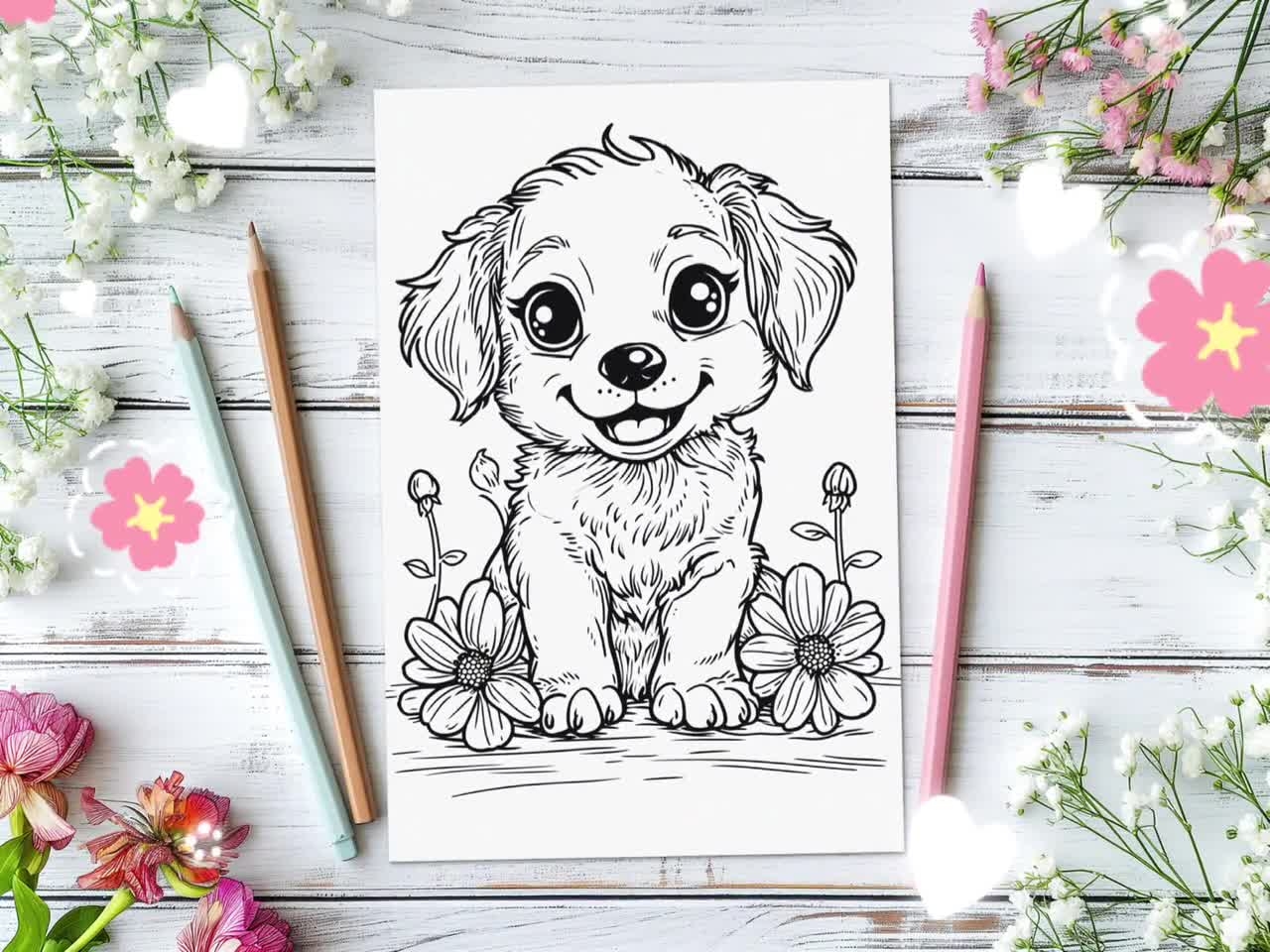 printable dog coloring pages