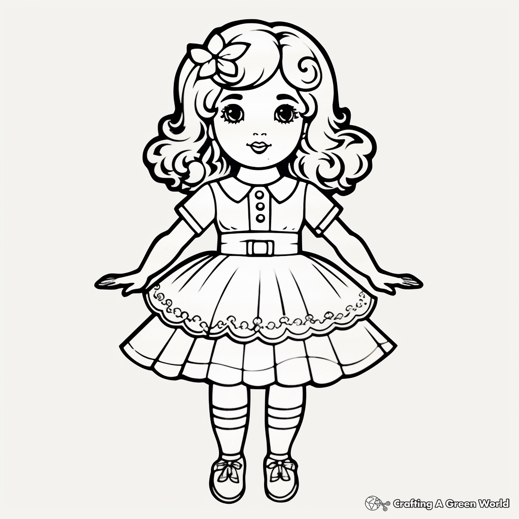 coloring pages dolls