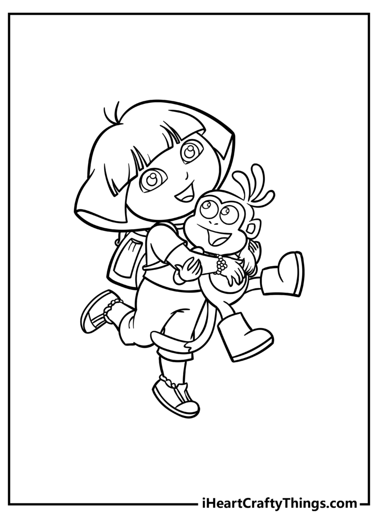 Dora The Explorer Coloring Pages 40 Free PDF Printables