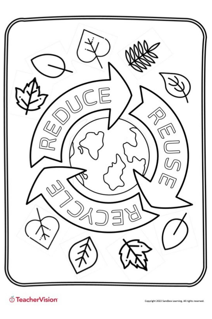 earth day coloring page
