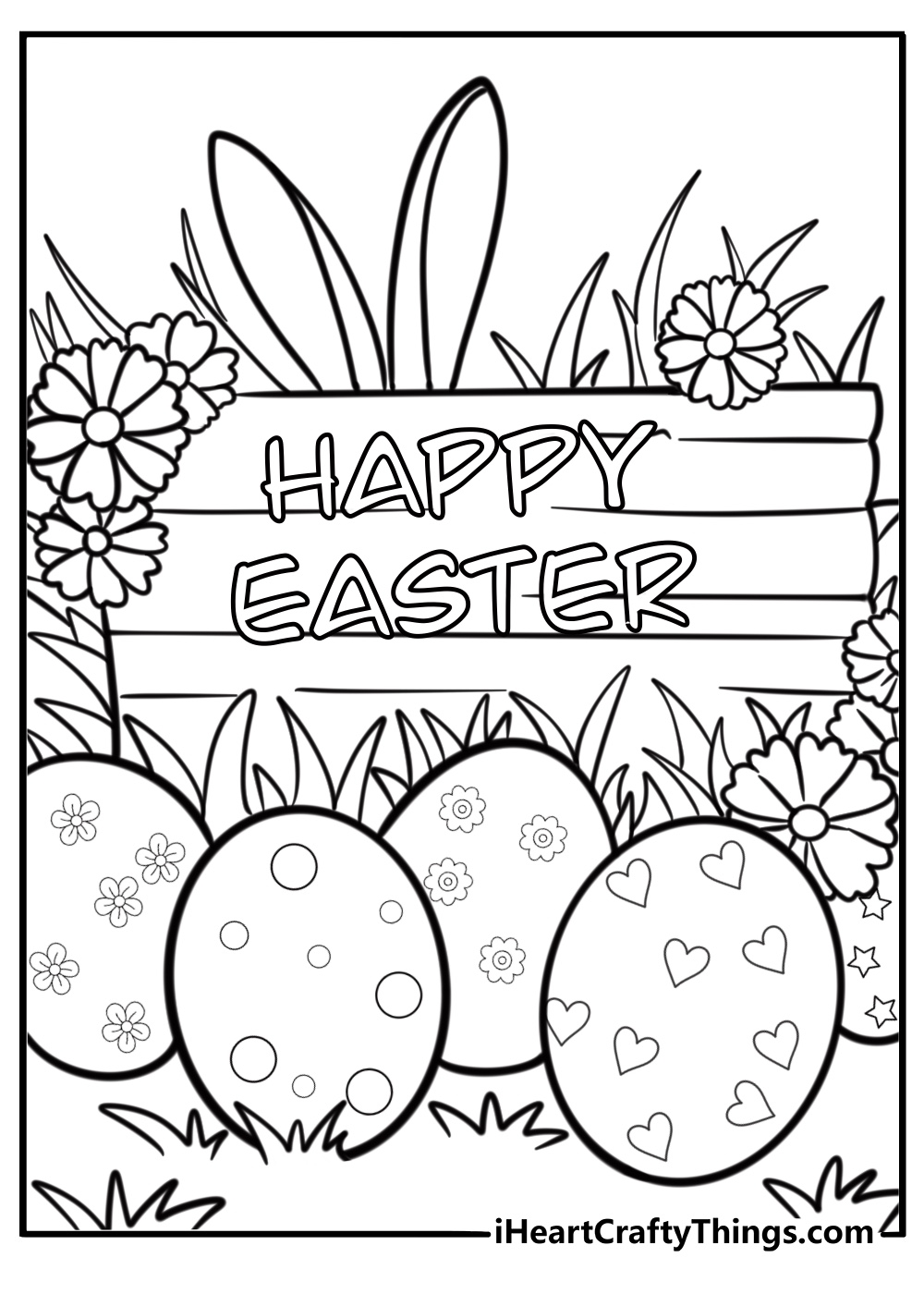 easter pictures to color
