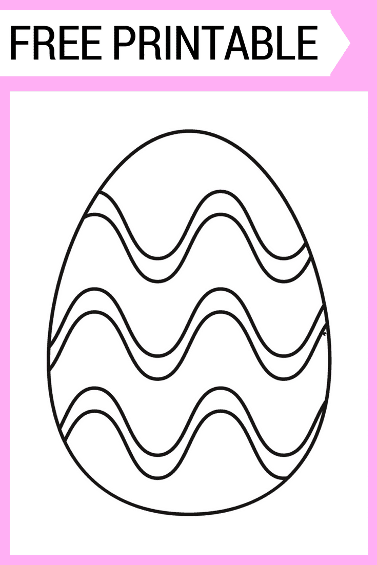 Easter Egg Coloring Page FREE Printable For Kids Easter Egg Coloring Page FREE Printable For Kids