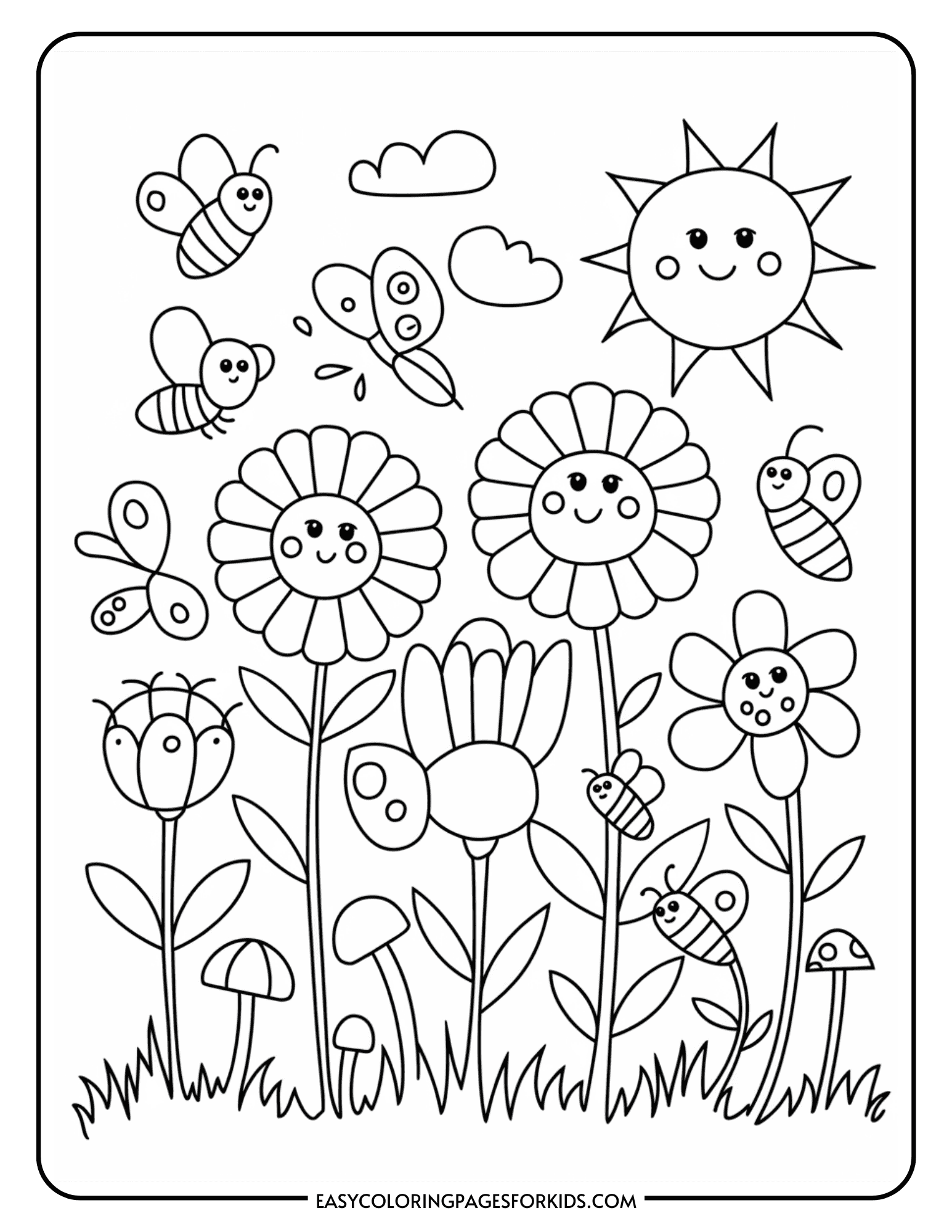 Easy Garden Coloring Pages 10 Free Printable PDF Pages Easy Coloring Pages For Kids Easy Garden Coloring Pages 10 Free Printable PDF Pages Easy Coloring Pages For Kids