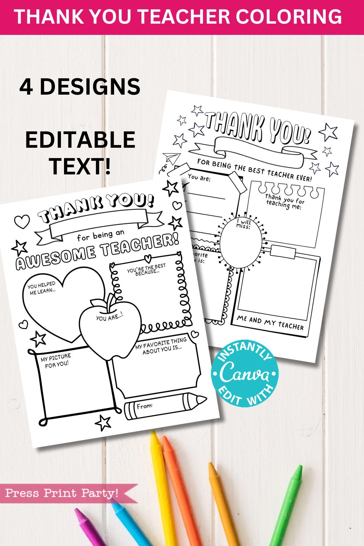 color pages for teachers