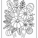 Fall Flowers Coloring Pages To Print And Color 10 Pages Easy Coloring Pages For Kids