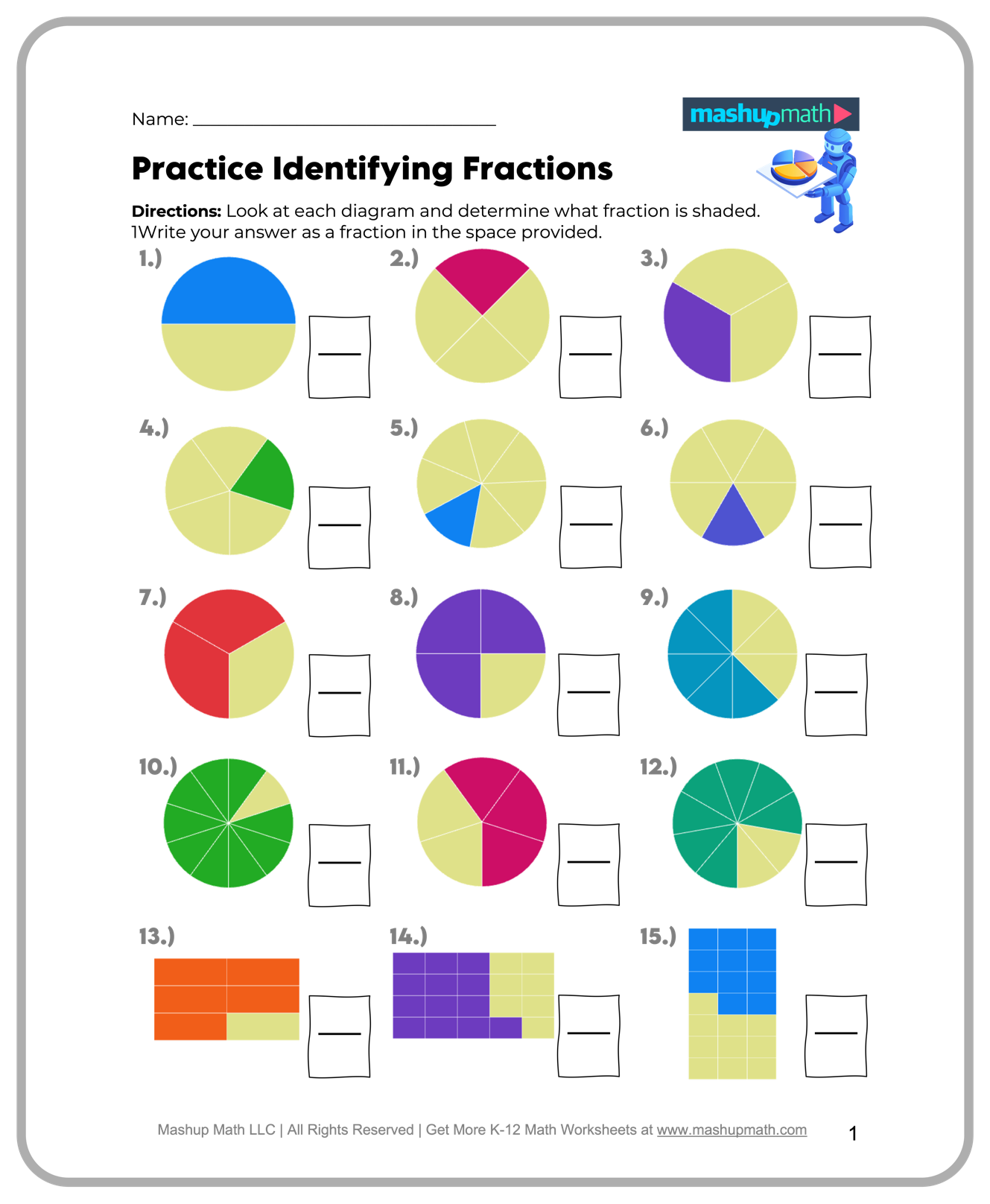 4th grade math worksheets printable