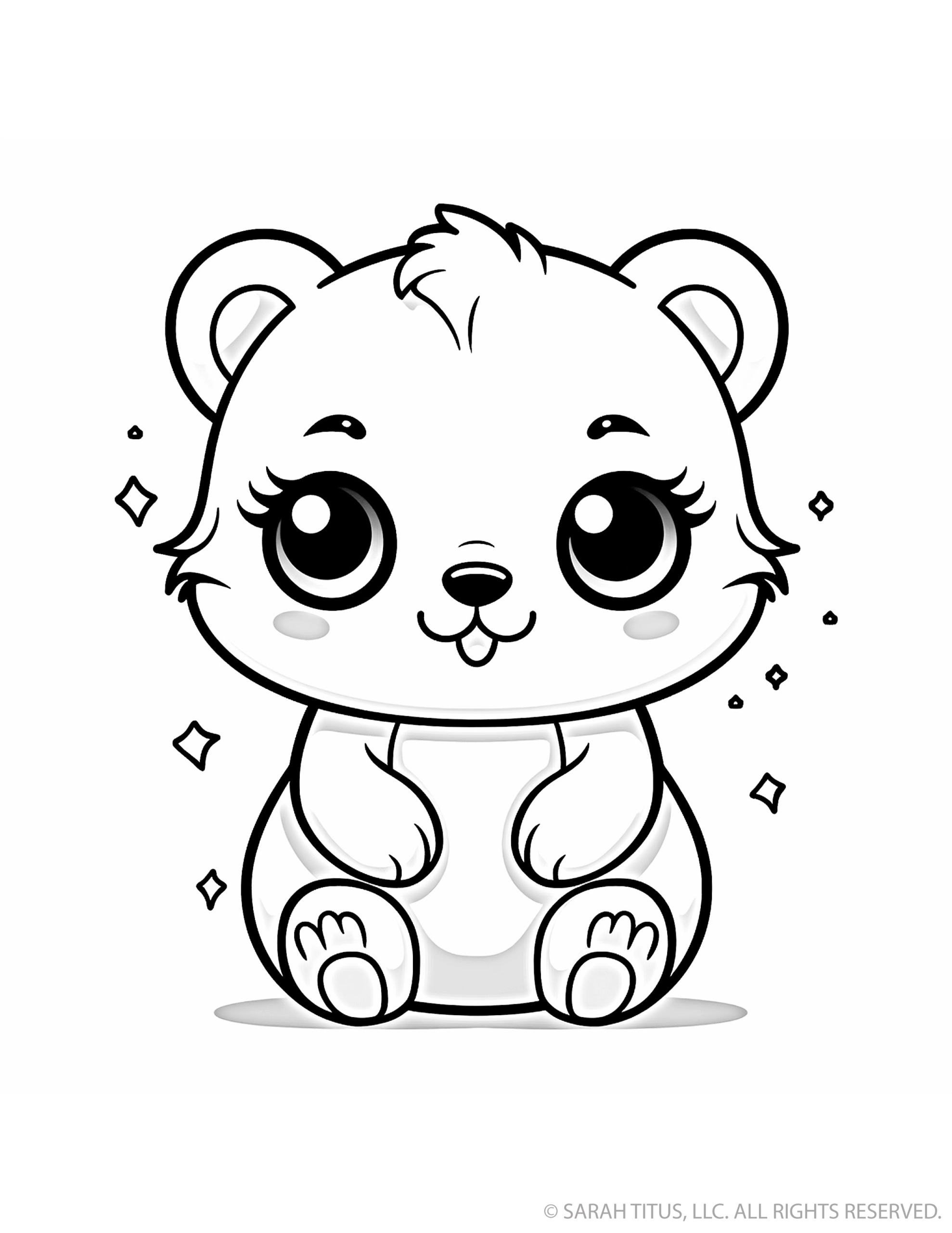 cute animal coloring pages