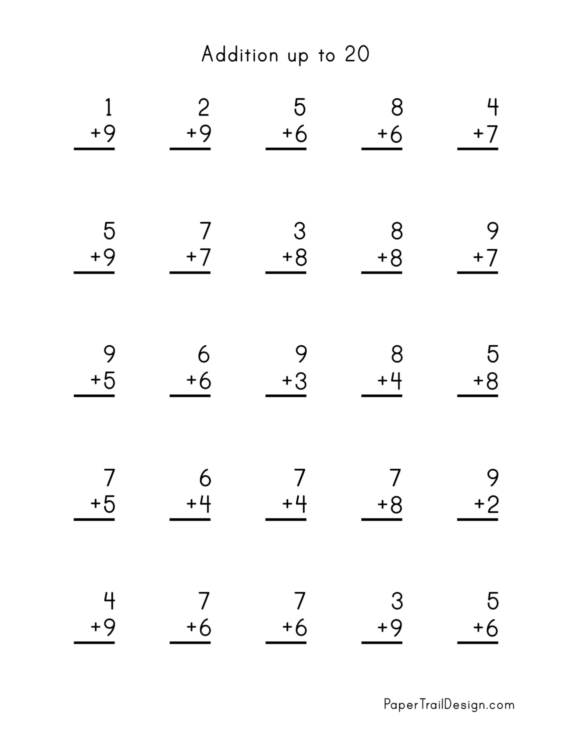 Free Free Printable Addition Sheets Download Free Free Printable Addition Sheets Png Images Free Worksheets On Clipart Library