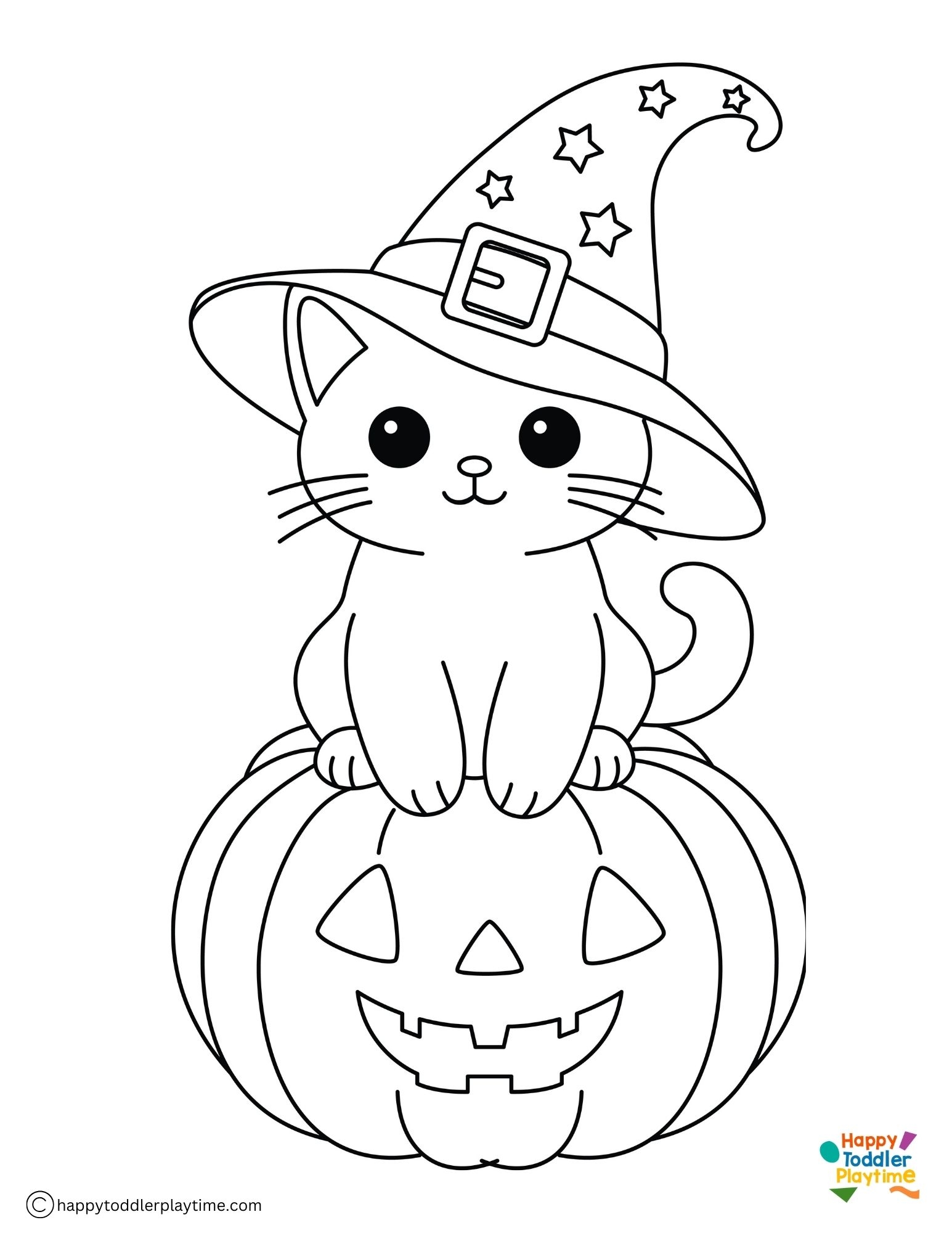 Free Halloween Cat Coloring Pages Happy Toddler Playtime Free Halloween Cat Coloring Pages Happy Toddler Playtime