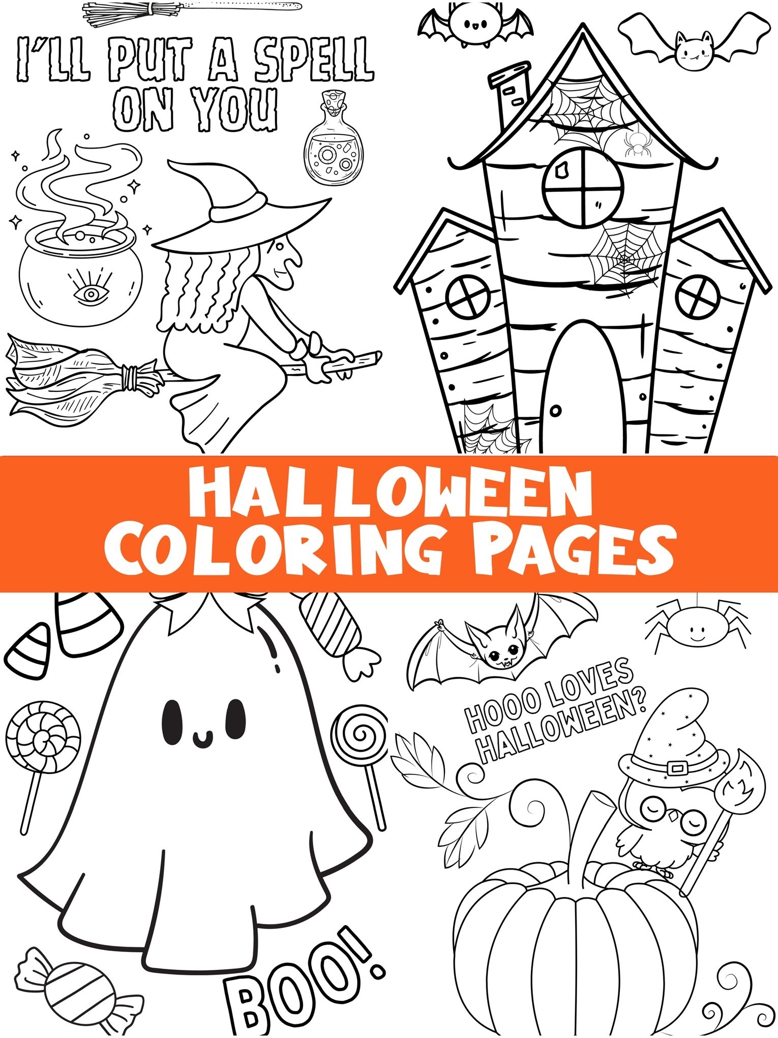 halloween color pages free printable halloween color pages free printable