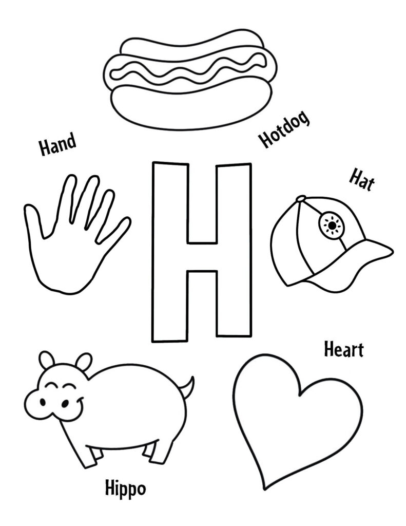 FREE Letter H Worksheets For Preschool The Hollydog Blog