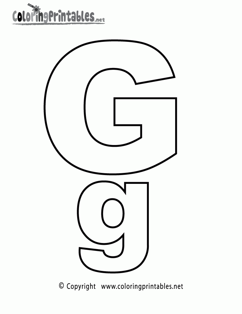 letter g coloring sheet letter g coloring sheet