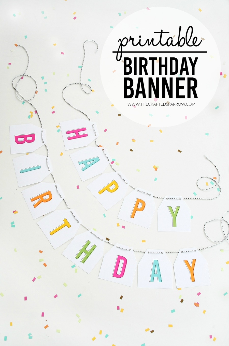 happy birthday printable sign